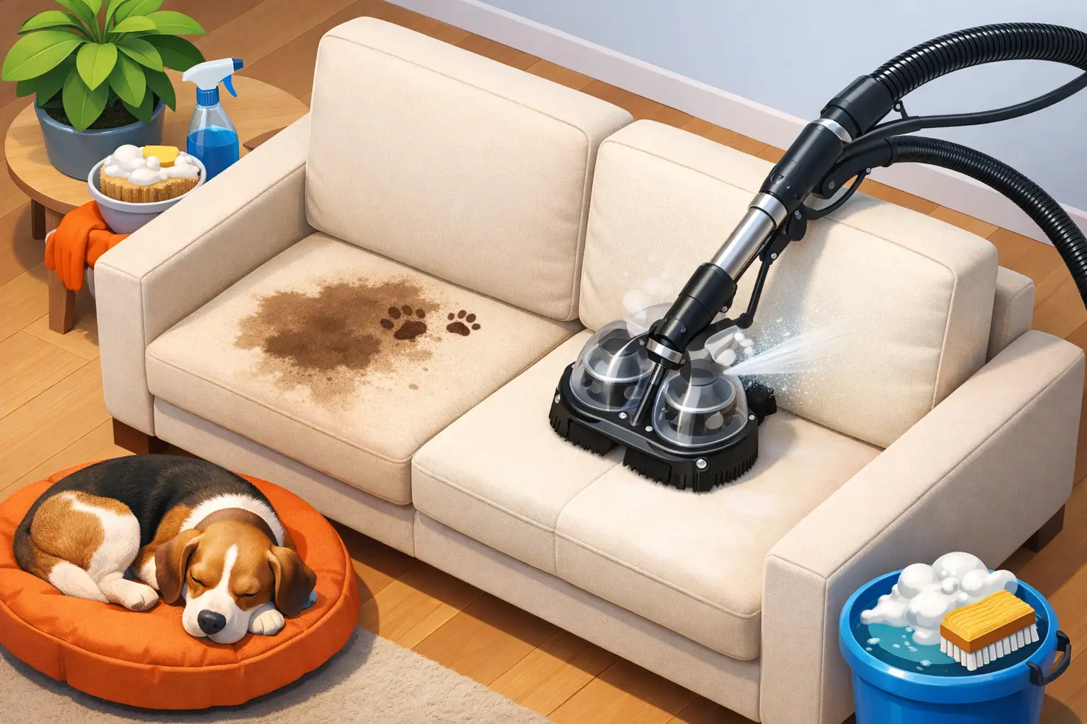 How to Clean Pet Stained Upholstery
