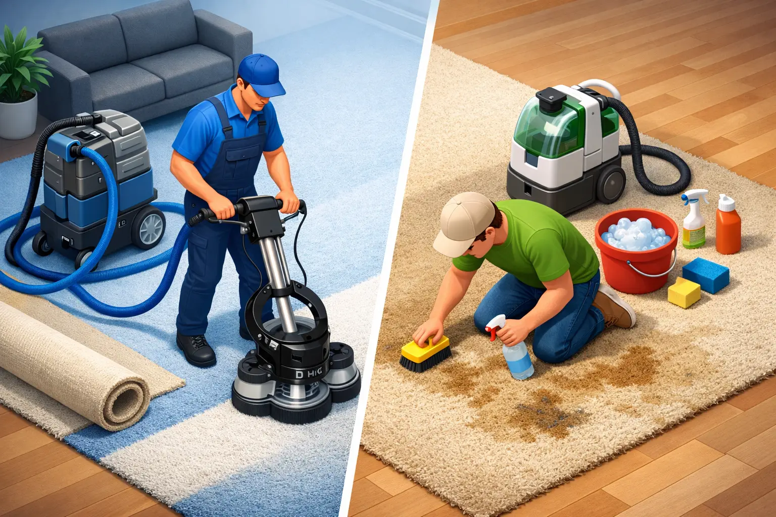 Professional Carpet Cleaning vs DIY